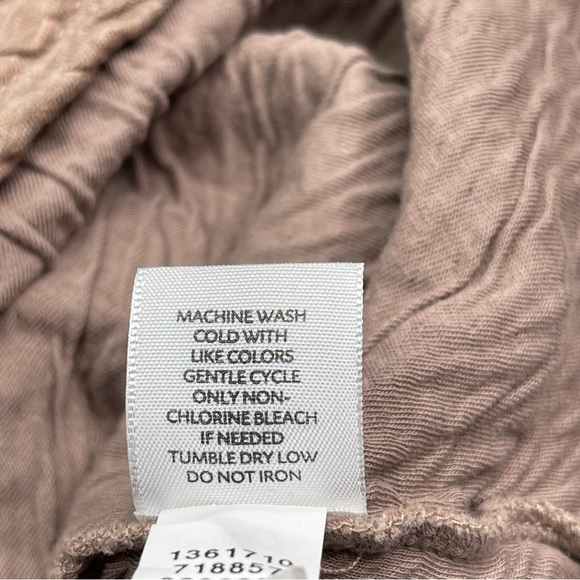 JJill Top Tunic Long Sleeve Tan Neutral Minimalist Lagenlook Office Career Brown - Picture 14 of 14